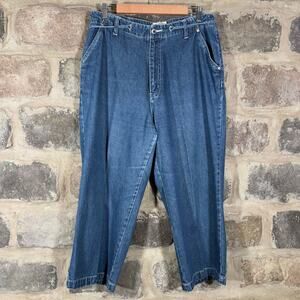 Carolina Blues Capri Jeans Medium Wash Woman's Size 14 High Rise 100% Cotton‎